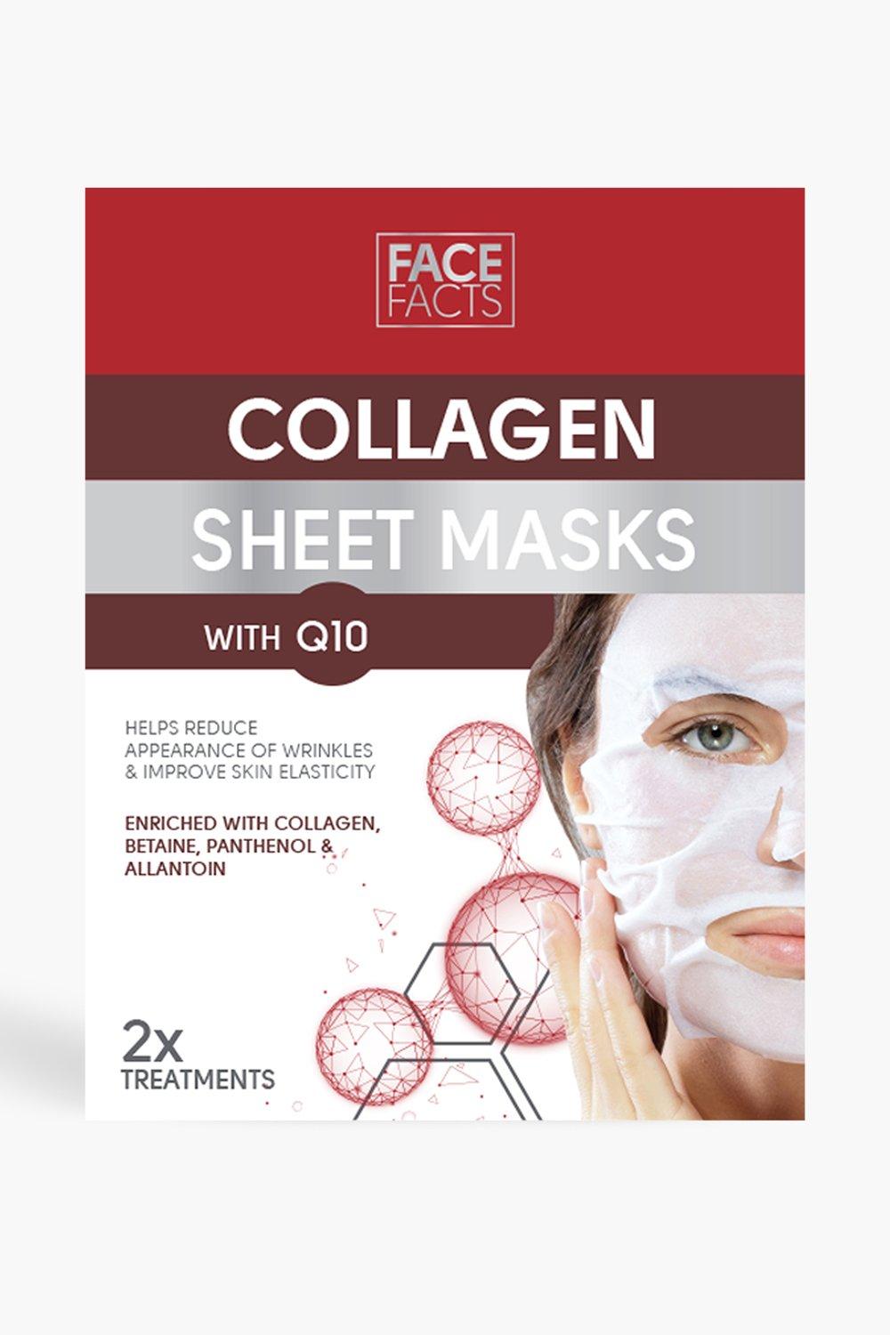 Face facts. Маска коллагеновая q10. Face facts Sheet Mask. Face facts Collagen & q10 крем для глаз 25 мл. Face Mask 2 steps Serum and Sheet Mask.