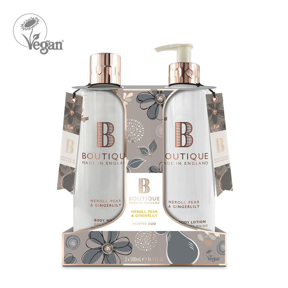Boutique Vegan Duo kehahoolduskomplekt neroli, pirn ja ingver